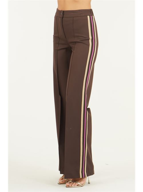 Pantalone in viscosa elastica GM by Gai Mattiolo | GM4301MORO